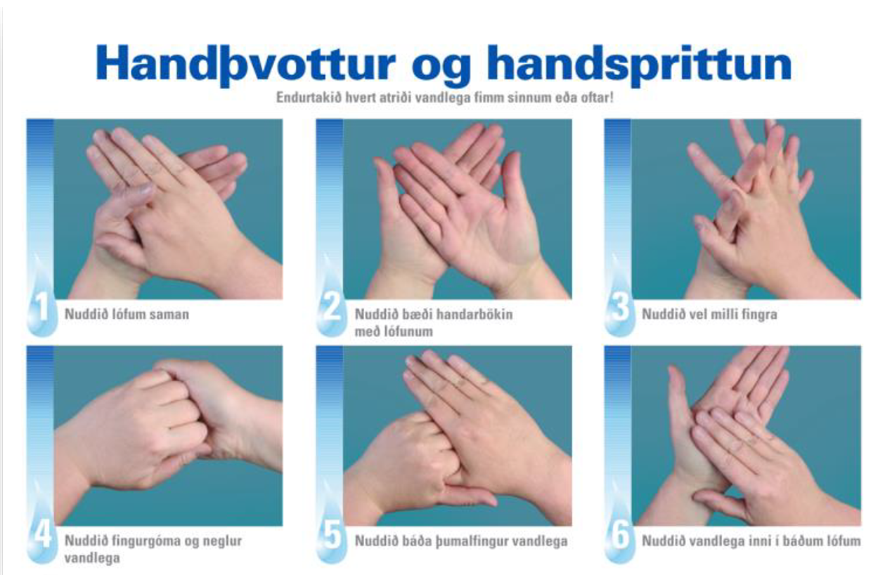 Handþvottur og handsprittun