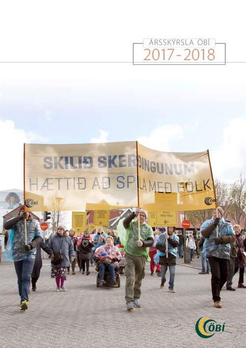 Tengill á PDF útgáfu ársskýrslu ÖBÍ 2017 til 2018