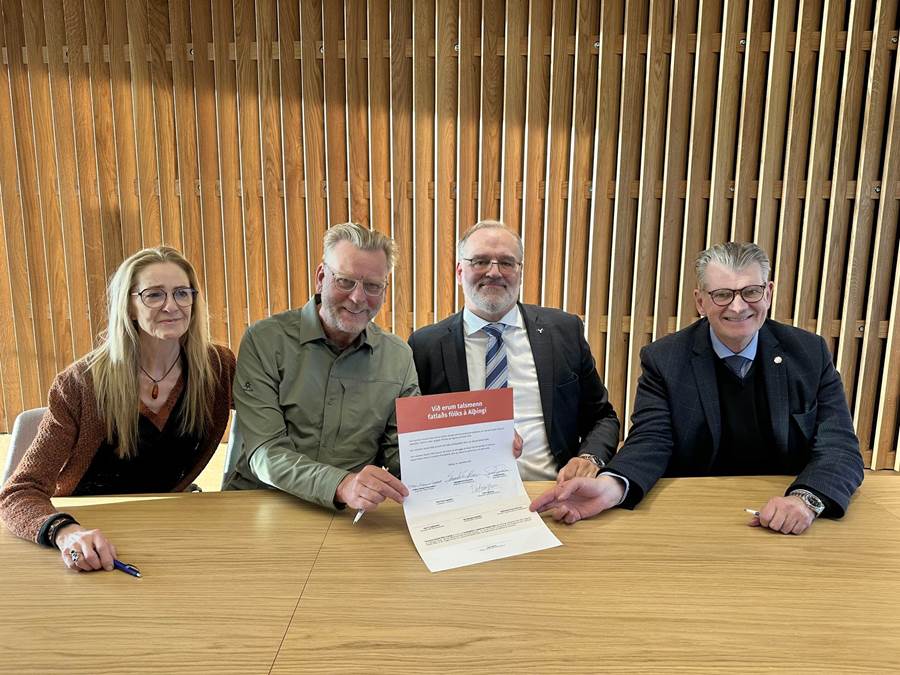 Nýir talsmenn fatlaðs fólks á Alþingi. Frá vinstri: Kolbrún Áslaugar Baldursdóttir, Sigmundur Ernir Rúnarsson, Ólafur Adolfsson, Grímur Grímsson.