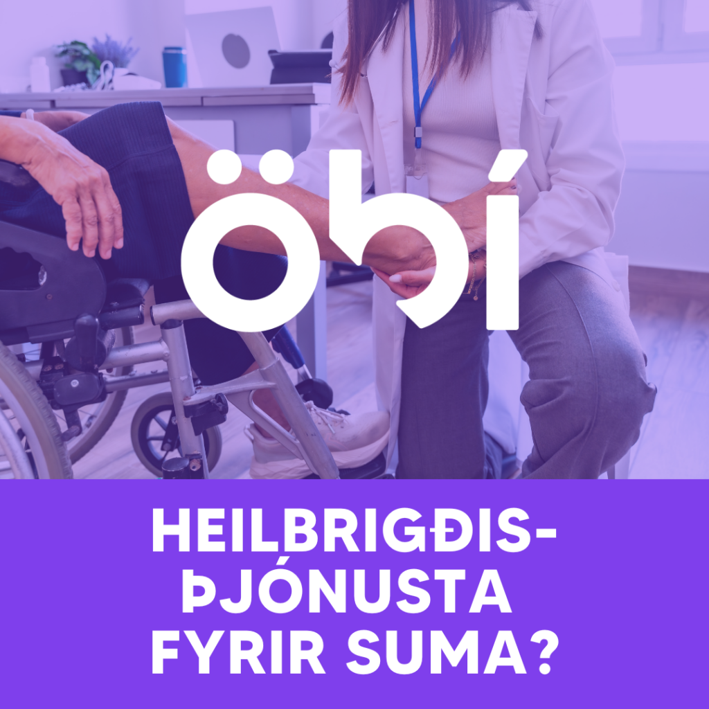 Auglýsingaspjald: Heilbrigðisþjónusta fyrir suma? Málþing um öryrkja og heilbrigðisþjónustu 5. febrúar frá klukkan þrjú til finn í Gimli, Háskóla Íslands. 